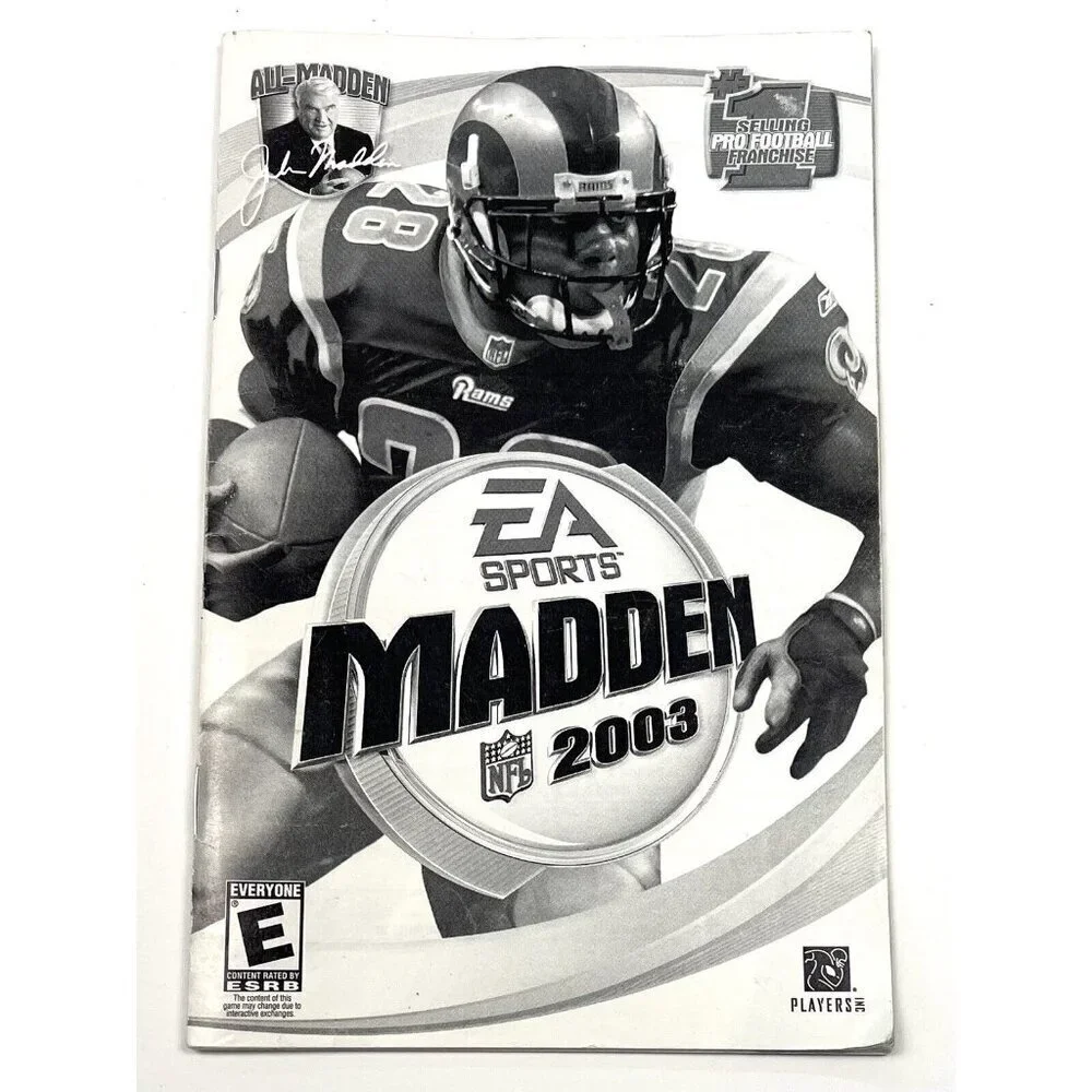 EA Sports Madden 2003 PC Game USER'S MANUAL ONLY *No Game Included* EUC